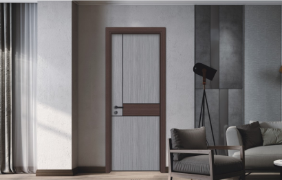 2020年新款熱賣愉心X-3013拼貼清水漆實(shí)木門