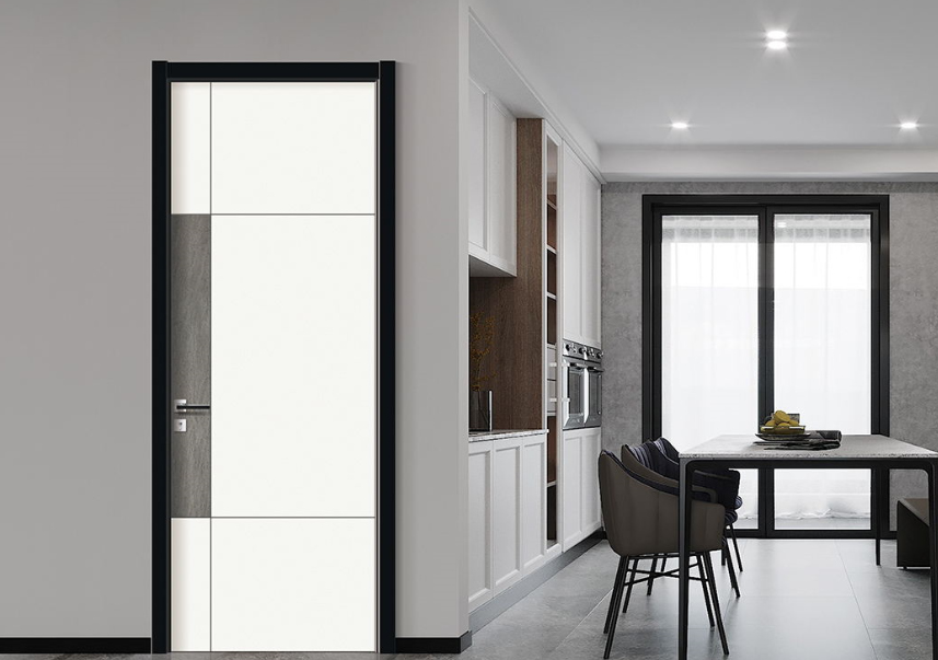 熱賣X-3002愉心混搭拼貼實木烤漆門