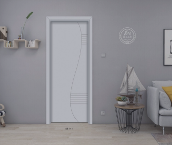 愉心X-3017金典白色實(shí)木烤漆門