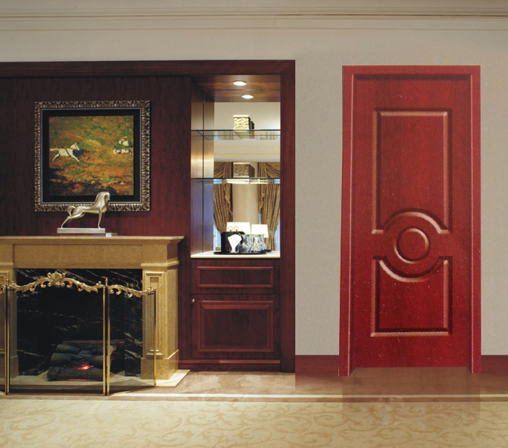 廠家直銷(xiāo)鑫順來(lái)XJS-008雕花實(shí)木烤漆門(mén)