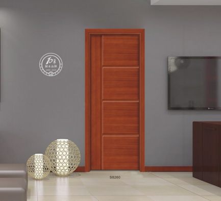 廠價直銷愉心X-4050平開拼貼實木烤漆門