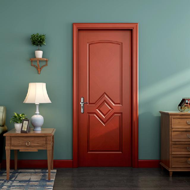 廠家熱賣鑫順來X-8020平開雕花實(shí)木烤漆門