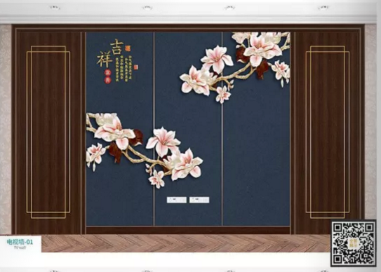 廠價熱銷鑫順來DQ-01掃碼電視墻,掃二維碼看裝修風(fēng)格